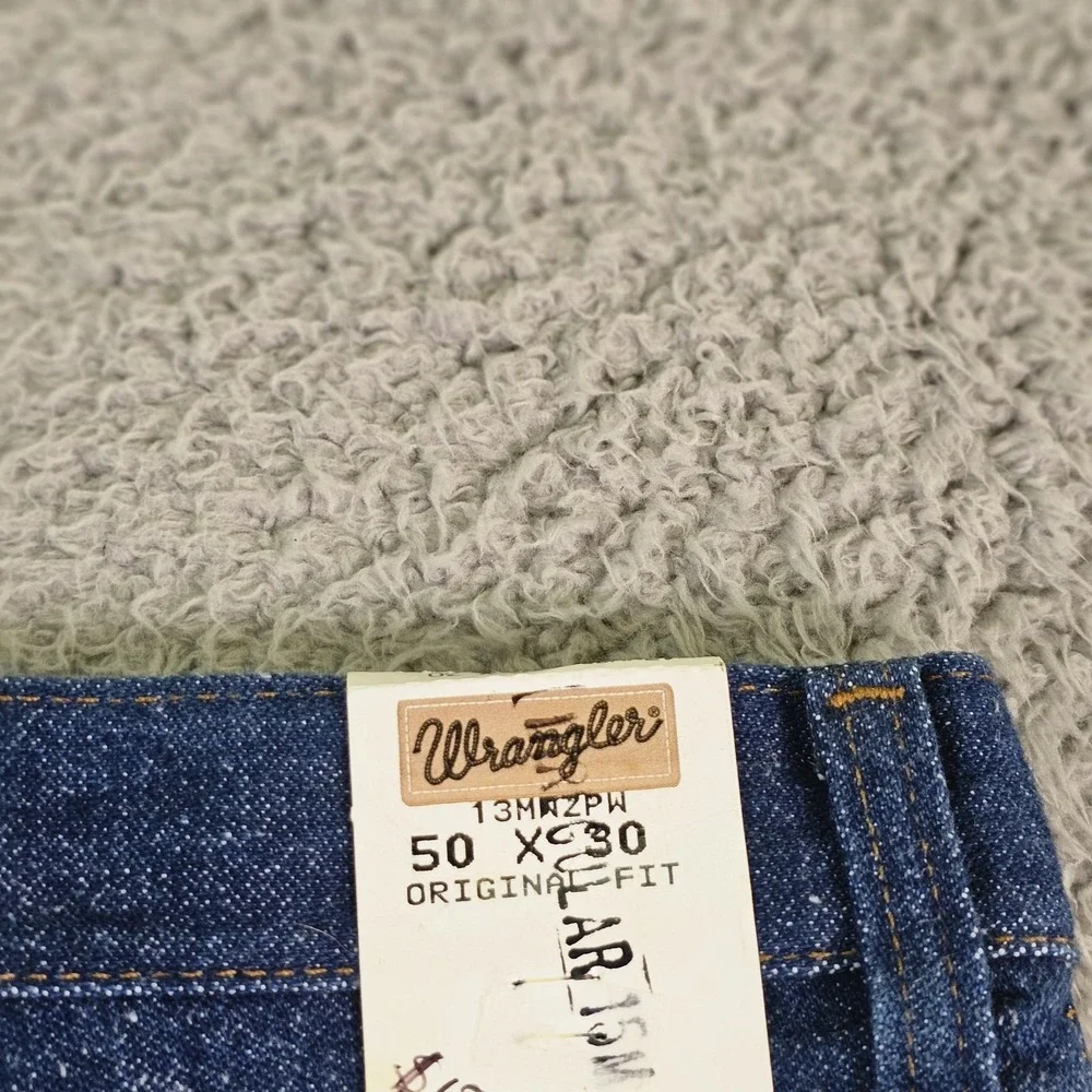 Wrangler Cowboy Cut Jeans Mens 50x30 Dark Blue Bootcut Denim Big & Tall 13MWZPW